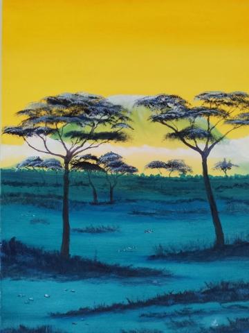 Der Morgen in Afrika