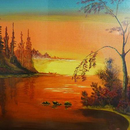 Eine Landschaft von Gerhard Winkler