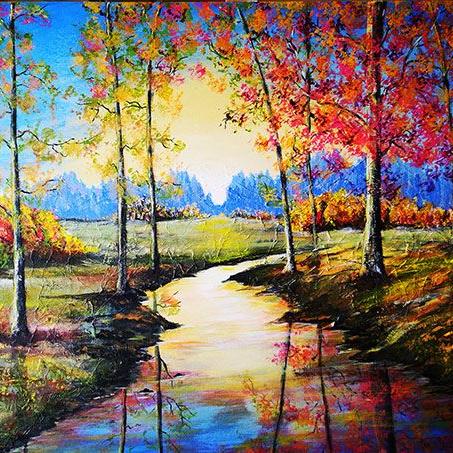 Eine Landschaft von Gerhard Winkler fertig